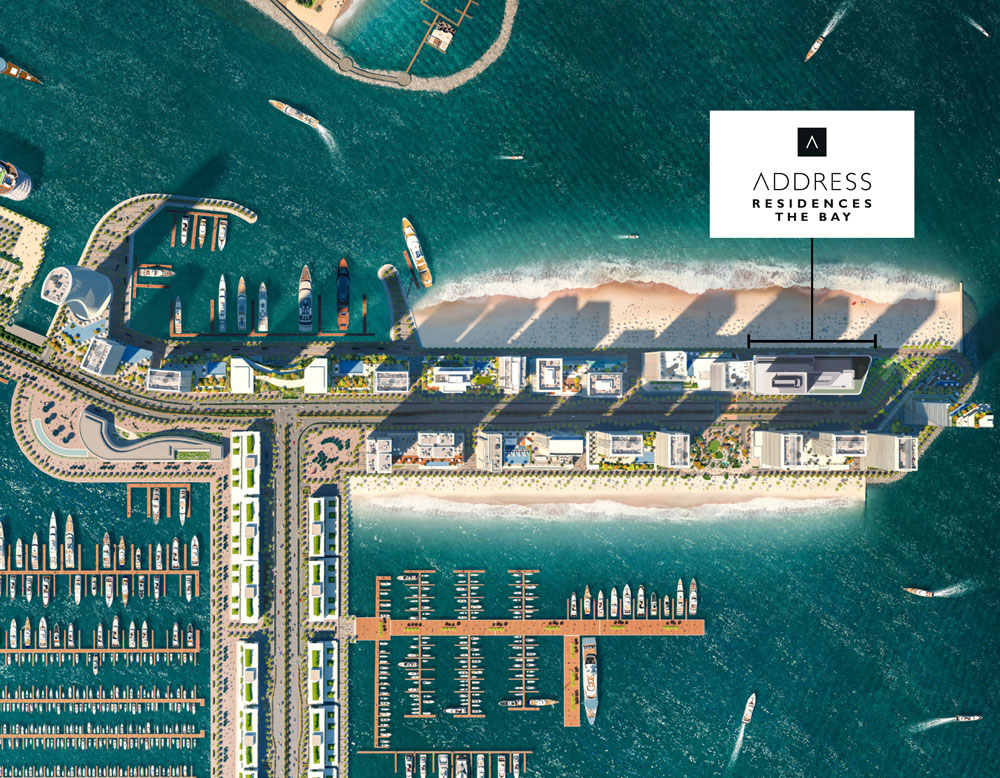 Address Residences The Bay at Emaar Beachfront - Master Plan
