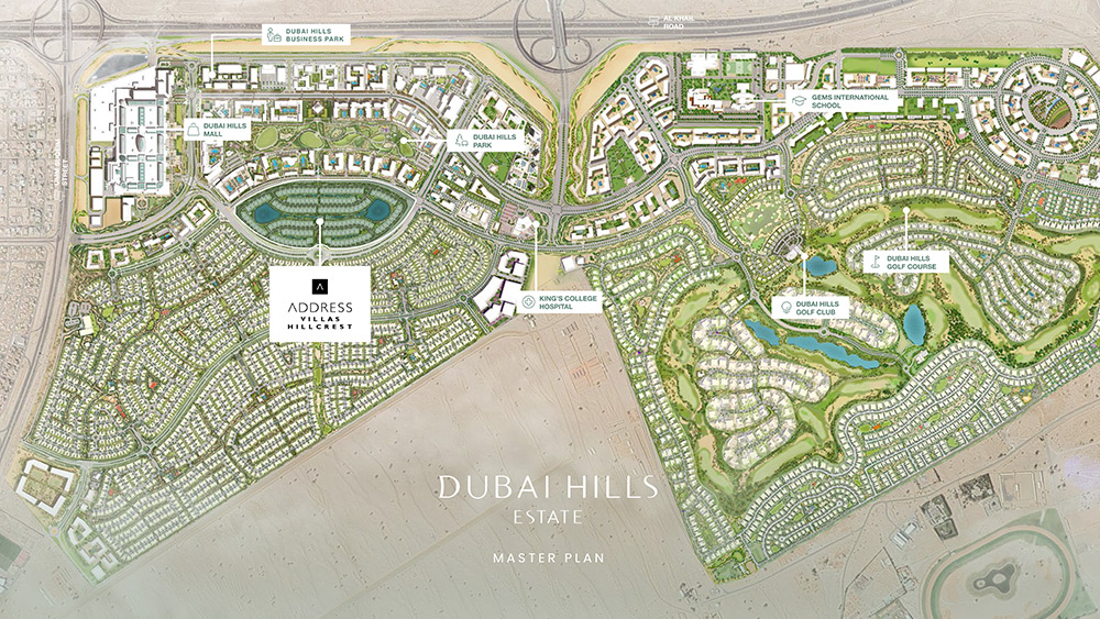 Emaar Address Villas Hillcrest at Dubai Hills Estate - Master Plan