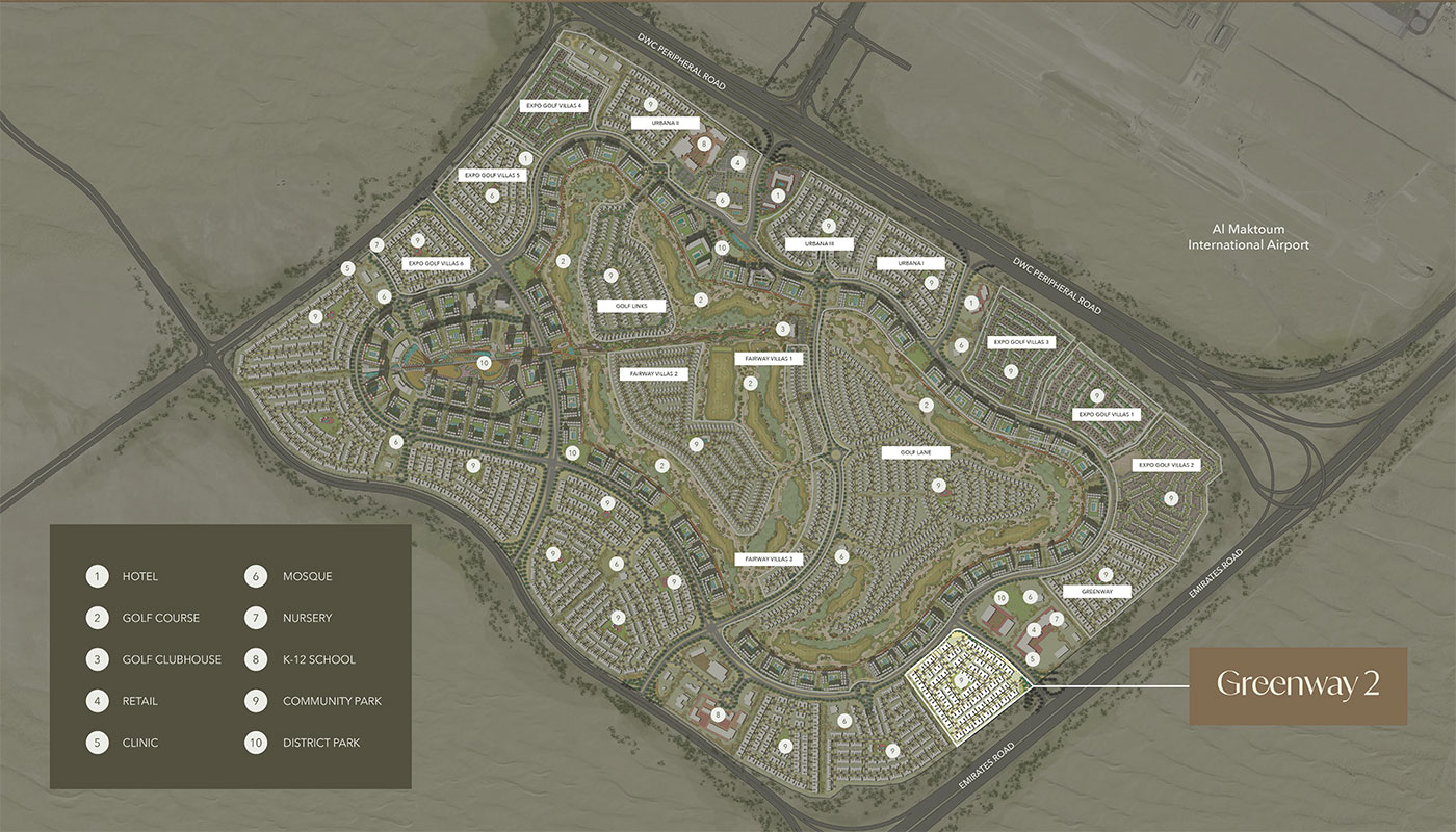 Greenway 2 at Emaar South Masterplan Image