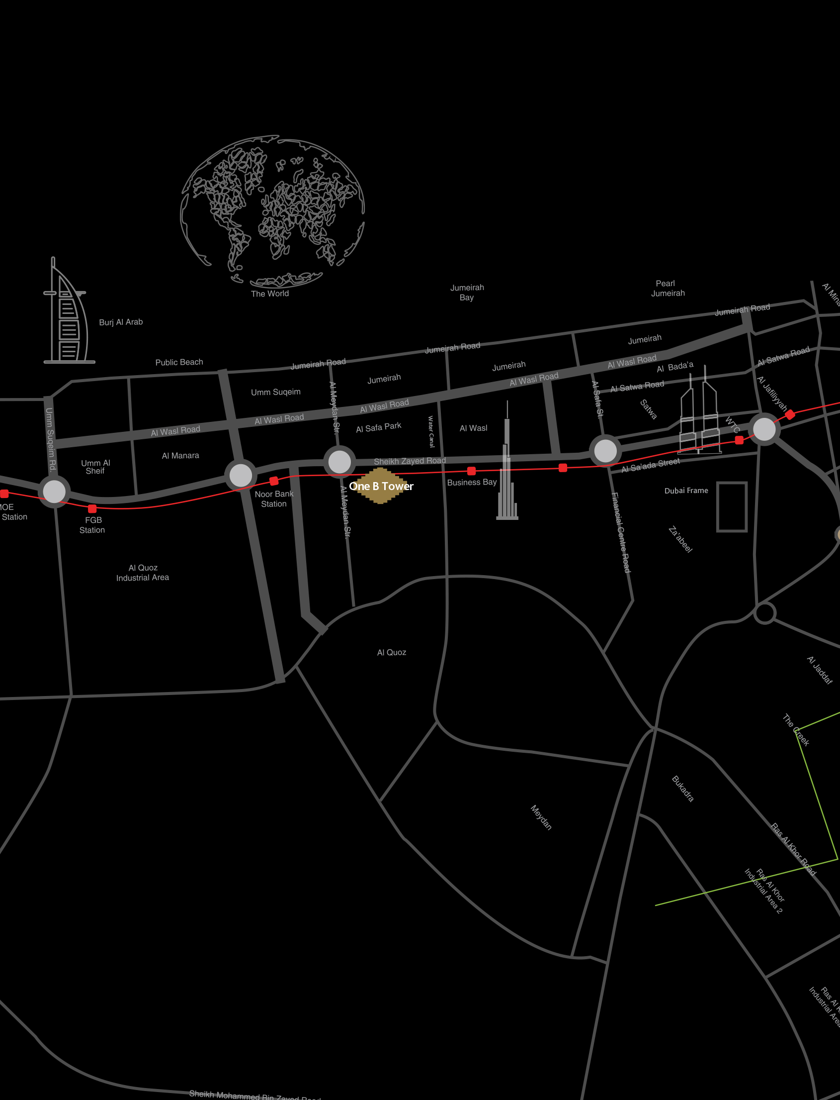 Kempinski Marina Residences Location