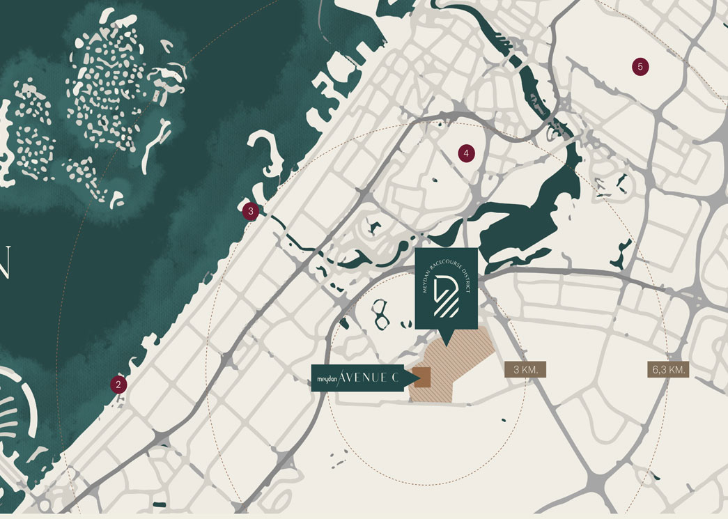 Meydan Avenue C Mansion Plots Location Image