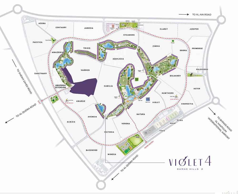 Damac Violet 4 Masterplan